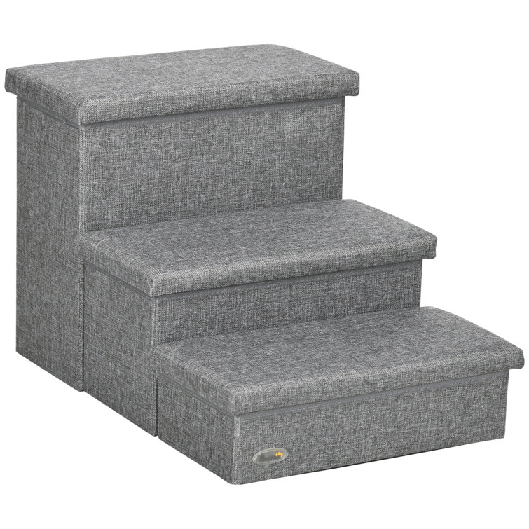 Tucker Murphy Pet 3 Steps Pet Stairs With Storage Dog Steps For